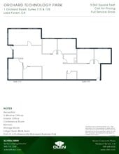 1-13 Orchard Rd, Lake Forest, CA for lease Floor Plan- Image 1 of 1