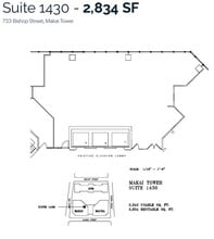 733 Bishop St, Honolulu, HI for lease Floor Plan- Image 1 of 1