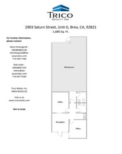 2801 Saturn St, Brea, CA for lease Floor Plan- Image 1 of 1