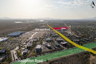 10000 E Old Vail Rd, Tucson, AZ - AERIAL map view