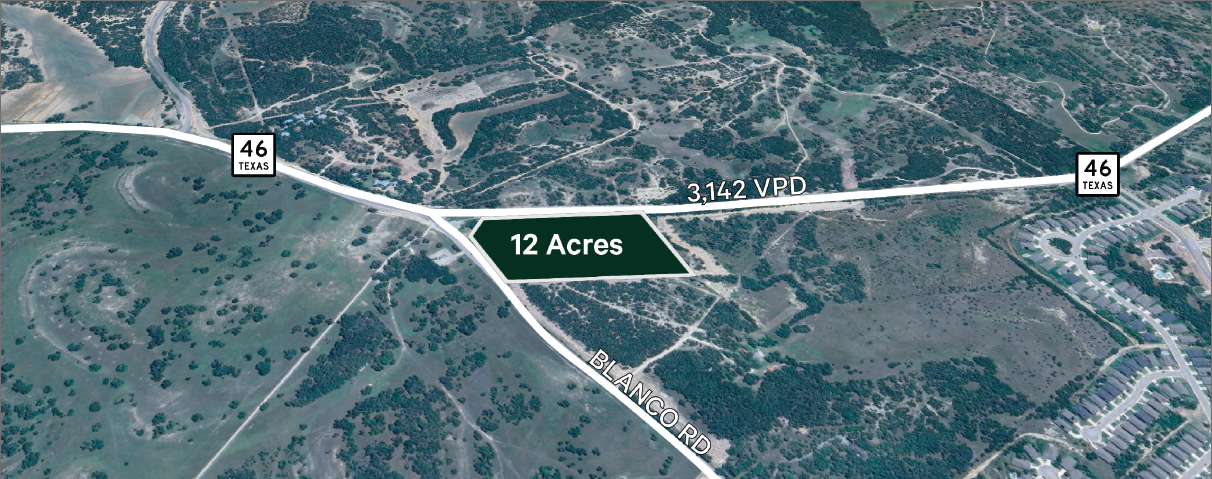 Hwy 46 & Blanco Road, Bulverde, TX for sale Aerial- Image 1 of 1