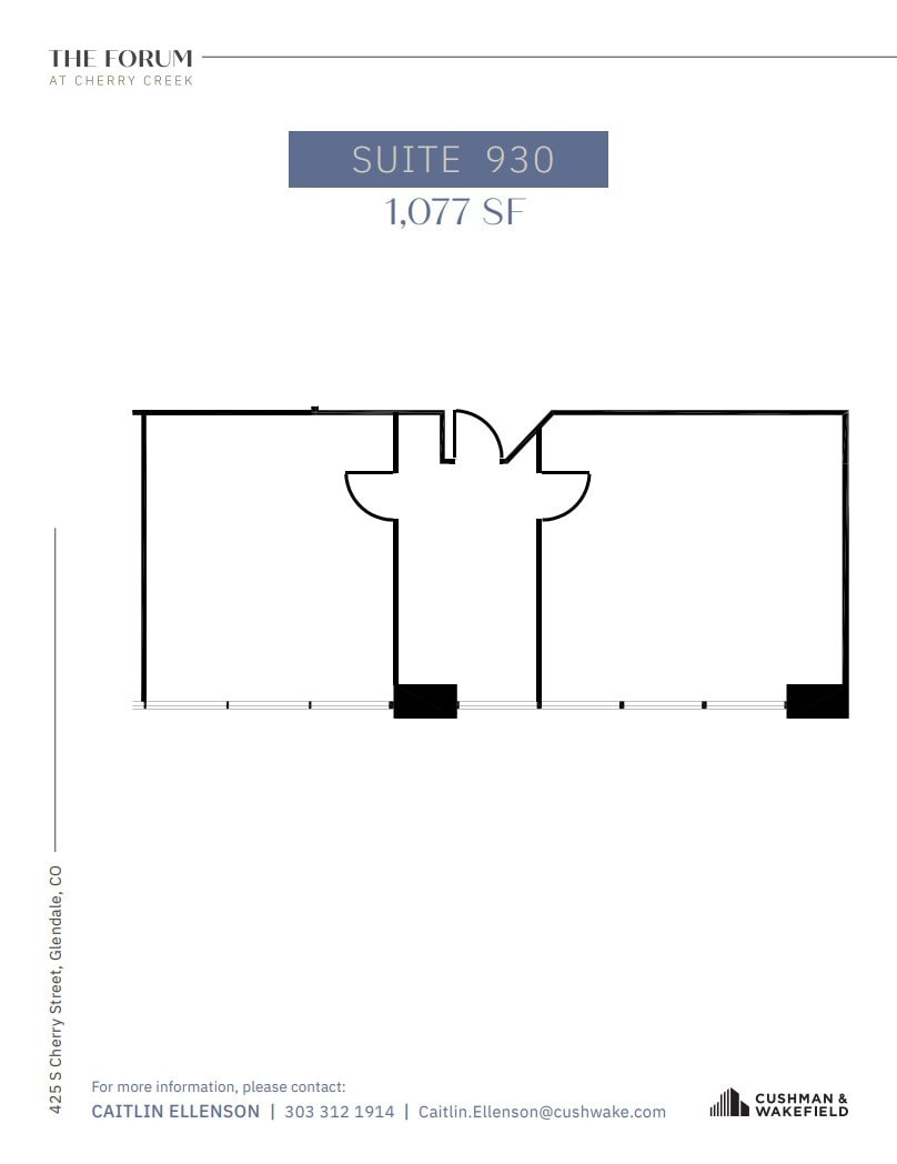 425 S Cherry St, Glendale, CO for lease Floor Plan- Image 1 of 1