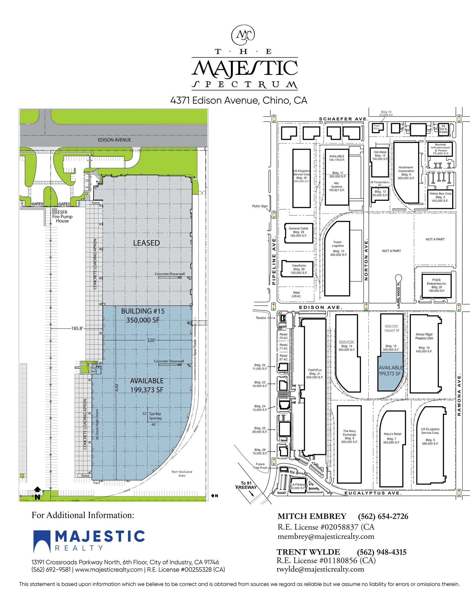 4361-4371 Edison Ave, Chino, CA for lease Site Plan- Image 1 of 1