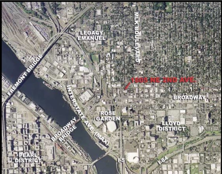 1805 NE 2nd Ave, Portland, OR for lease - Aerial - Image 3 of 5