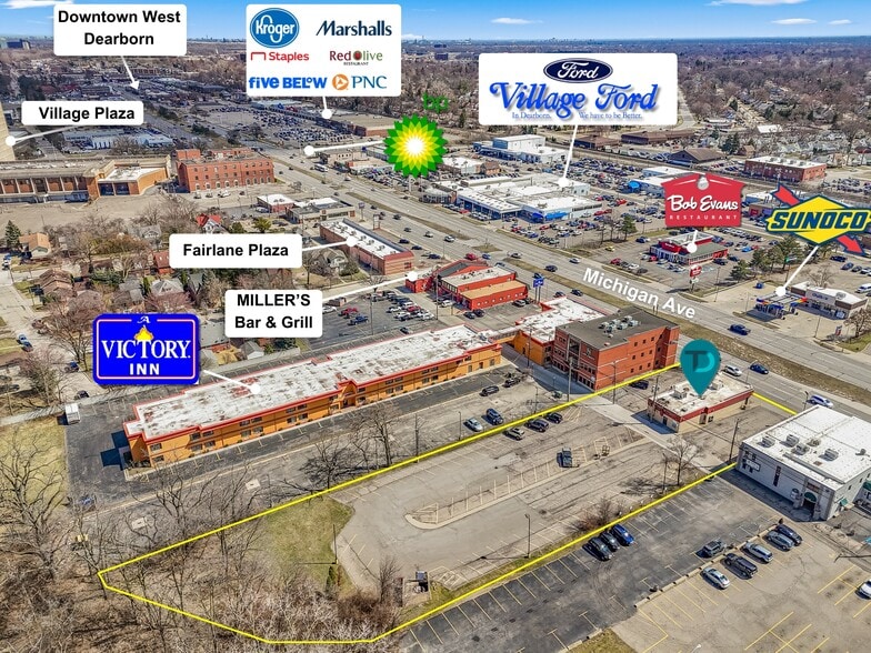 23780 Michigan Ave, Dearborn, MI for sale - Aerial - Image 3 of 3