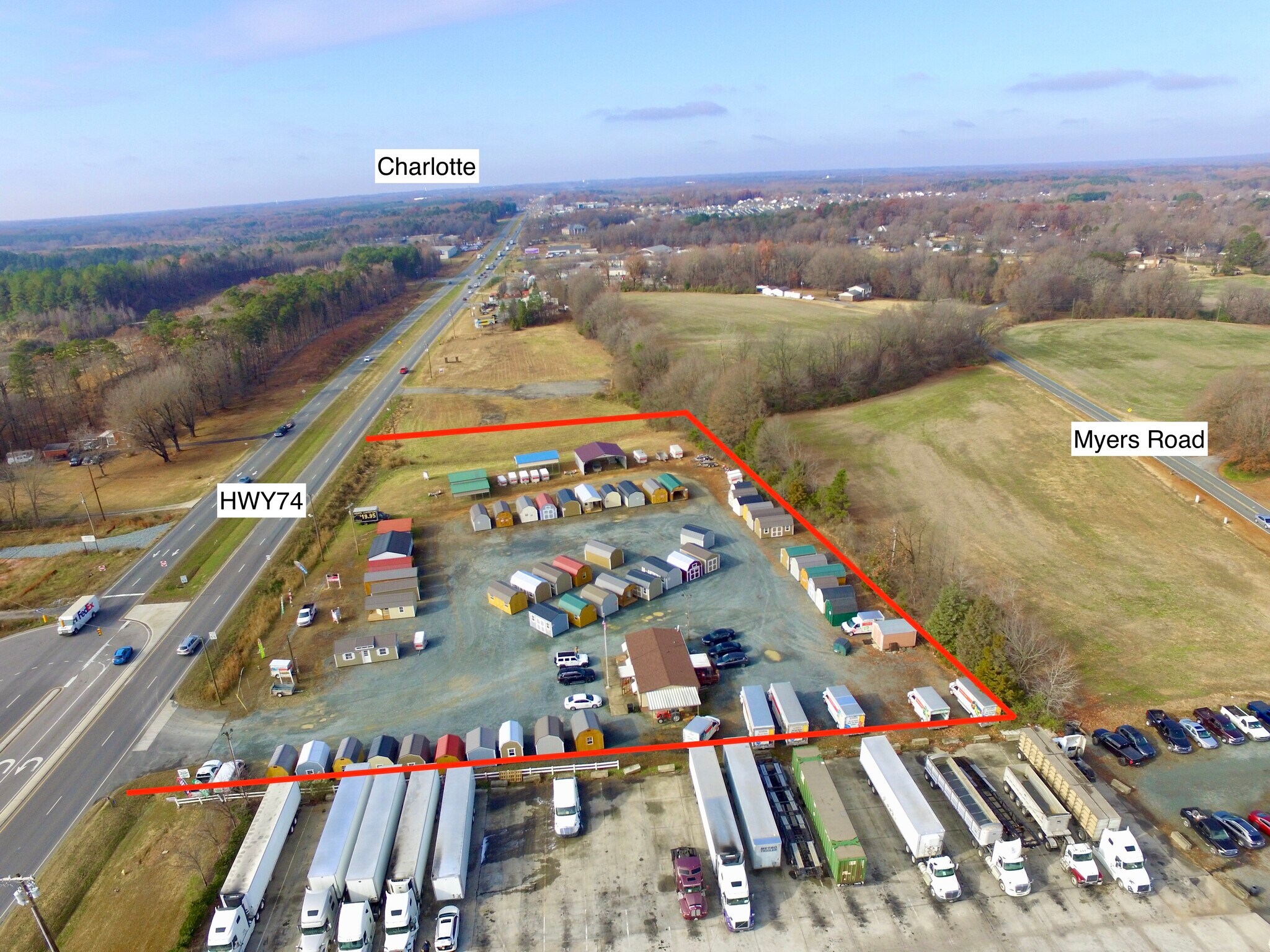 4118 W Roosevelt Blvd, Monroe, NC for sale Aerial- Image 1 of 1