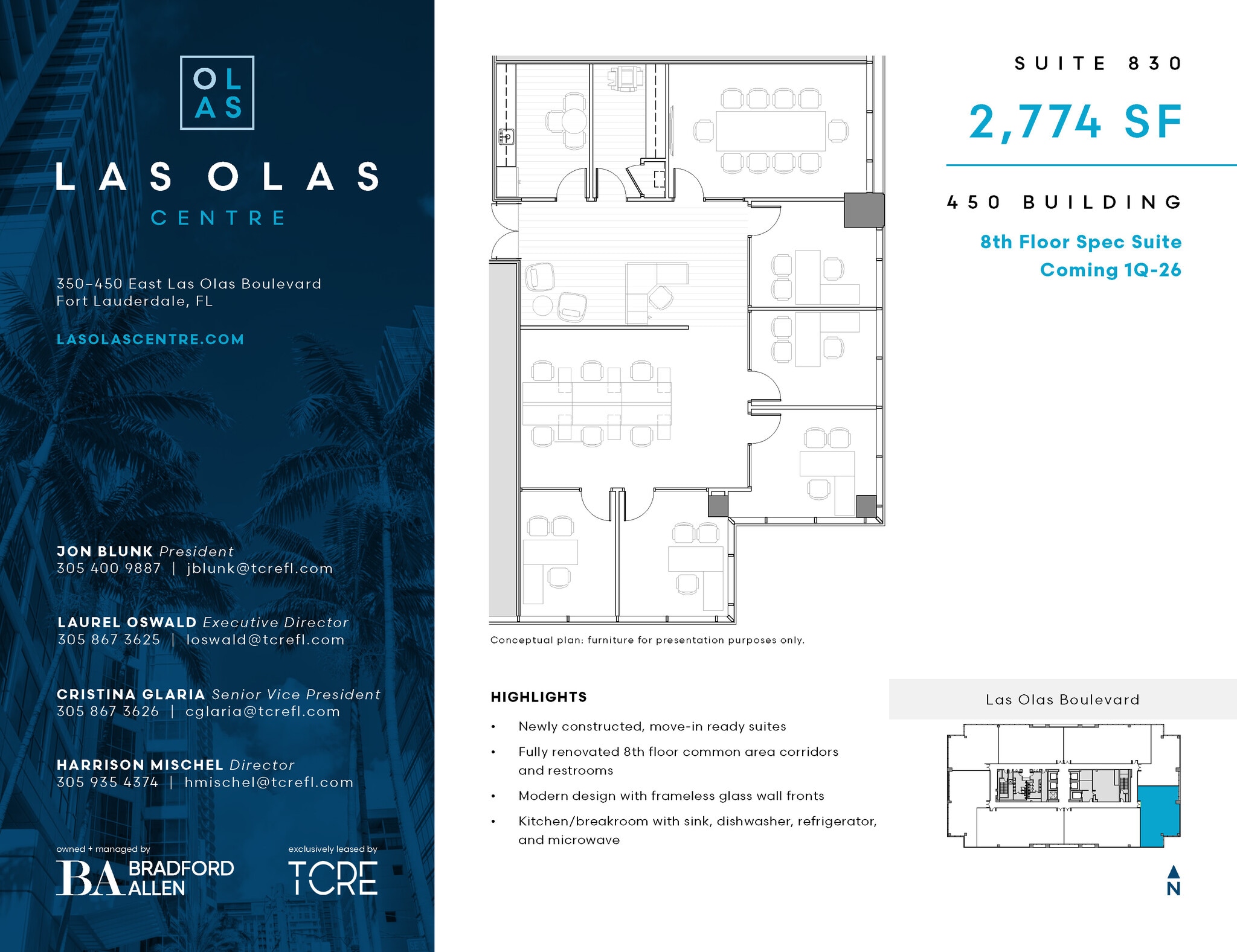 450 E Las Olas Blvd, Fort Lauderdale, FL for lease Floor Plan- Image 1 of 2