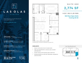 450 E Las Olas Blvd, Fort Lauderdale, FL for lease Floor Plan- Image 1 of 2
