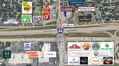 4775 S Harvard Ave, Tulsa, OK - AERIAL  map view