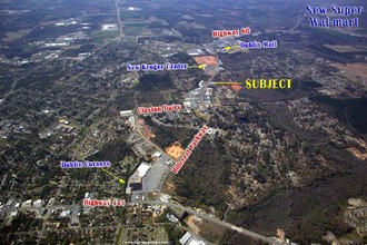 921 Hillcrest Pky, Dublin, GA - aerial  map view