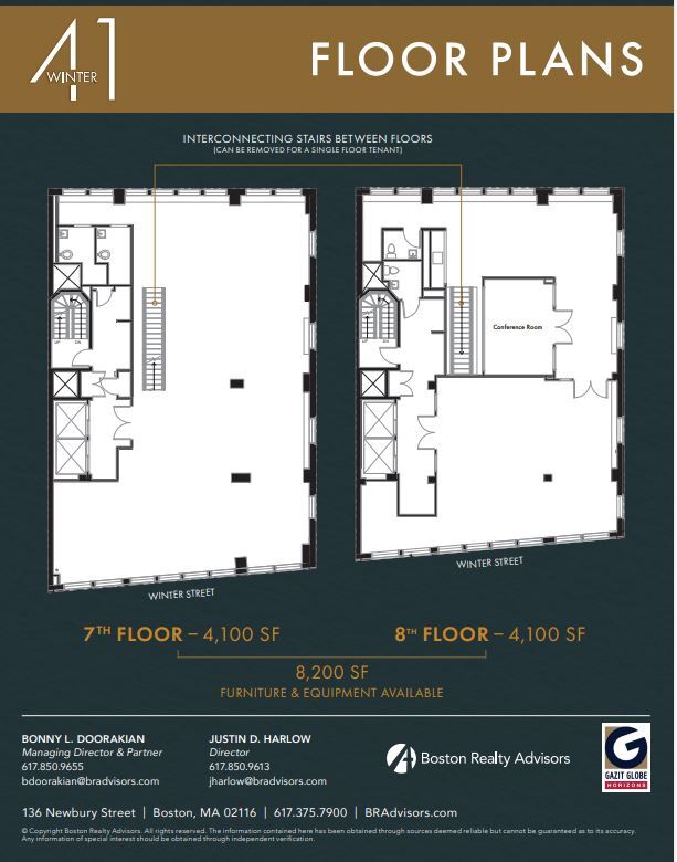 41 Winter St, Boston, MA for lease Floor Plan- Image 1 of 7