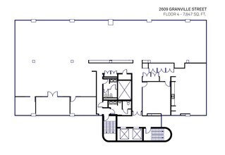 2609 Granville St, Vancouver, BC for lease Floor Plan- Image 2 of 2