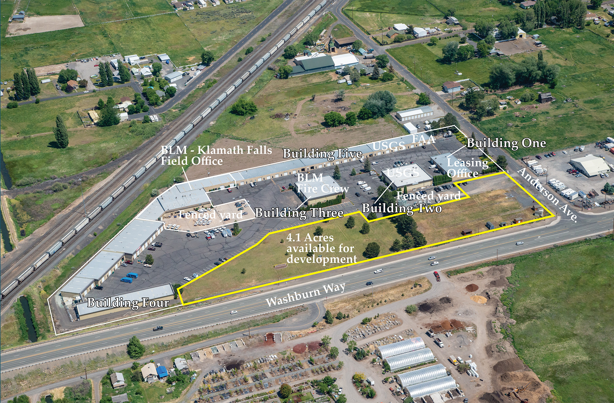 2795 Anderson Ave, Klamath Falls, OR for sale Aerial- Image 1 of 1