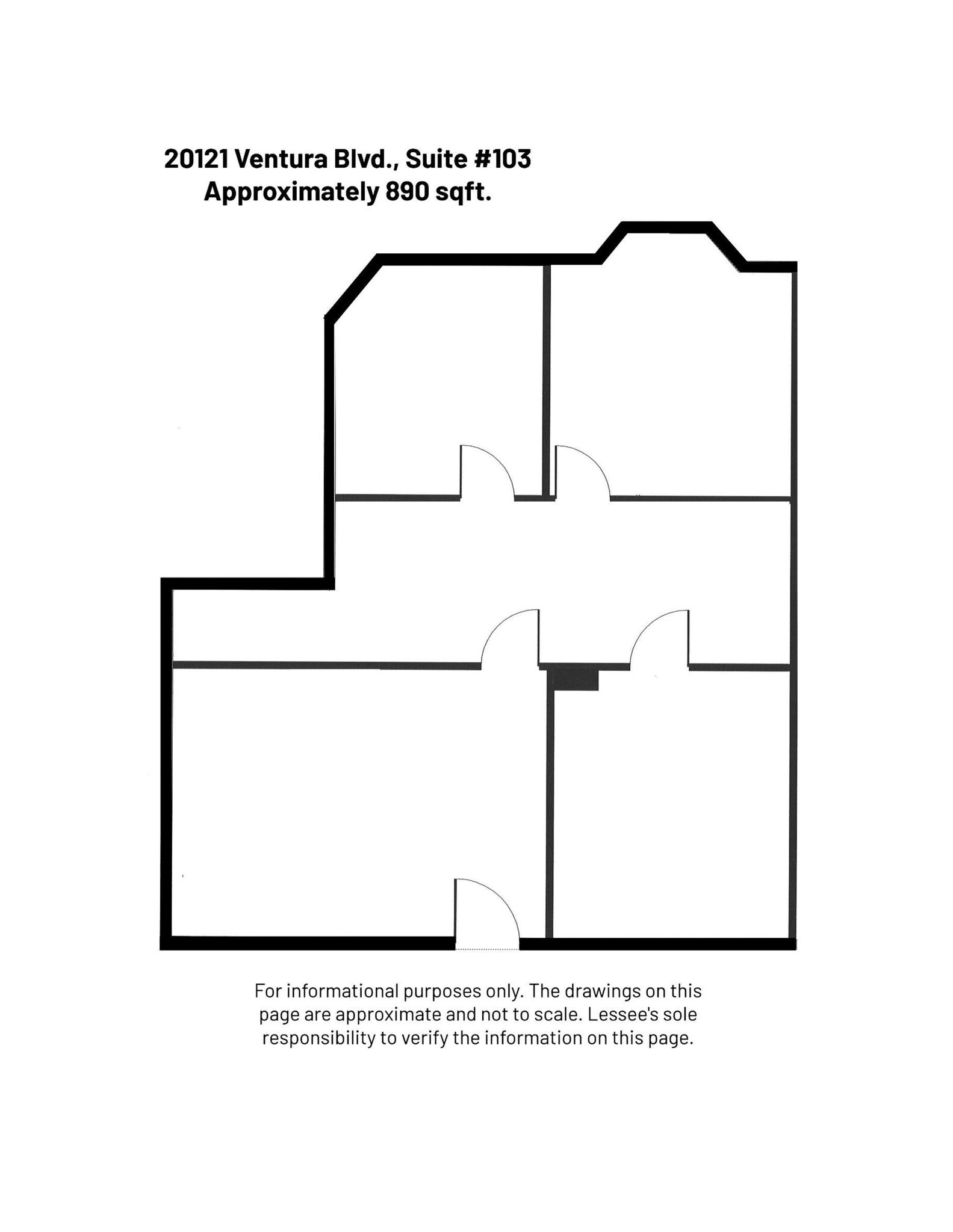 20121 Ventura Blvd, Woodland Hills, CA for lease Site Plan- Image 1 of 1