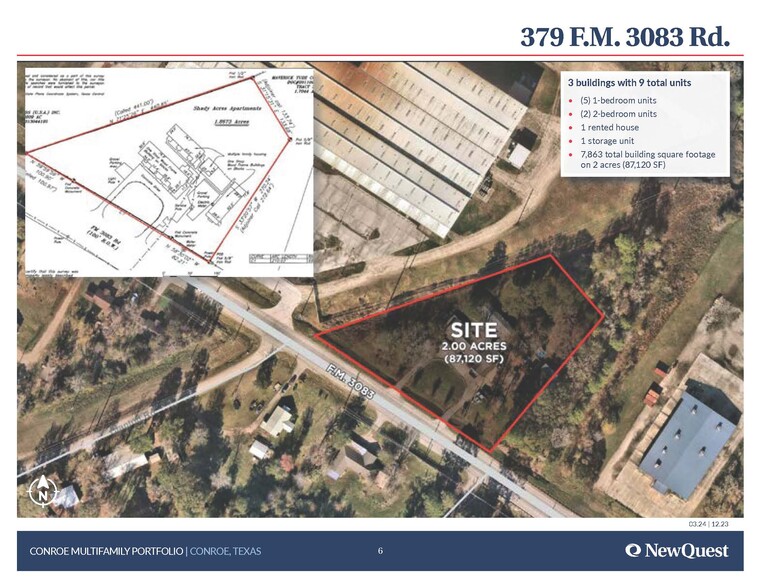 379 FM 3083 Rd, Conroe, TX for sale - Site Plan - Image 2 of 4