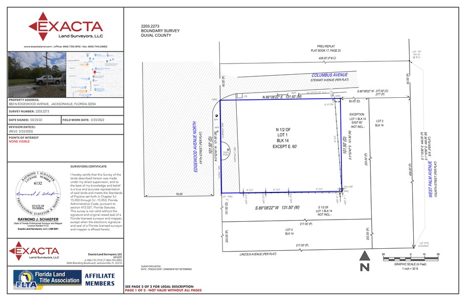 883 Edgewood Ave, Jacksonville, FL for sale - Site Plan - Image 3 of 3