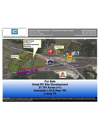 More details for NW Corner Of IH-10 & Hwy 183, Luling, TX - Land for Sale