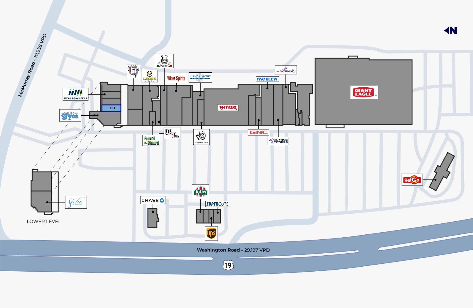 3909-4007 Washington Rd, McMurray, PA for lease Site Plan- Image 1 of 1