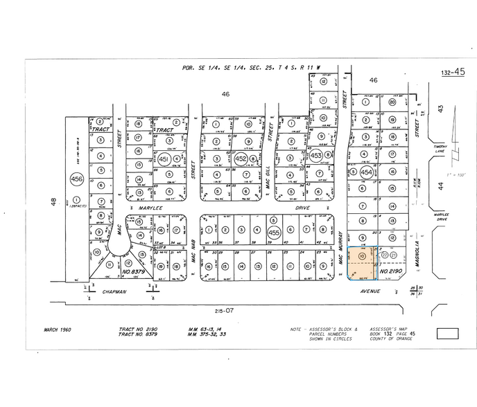 8951-8959 Chapman Ave, Garden Grove, CA for lease - Plat Map - Image 2 of 2