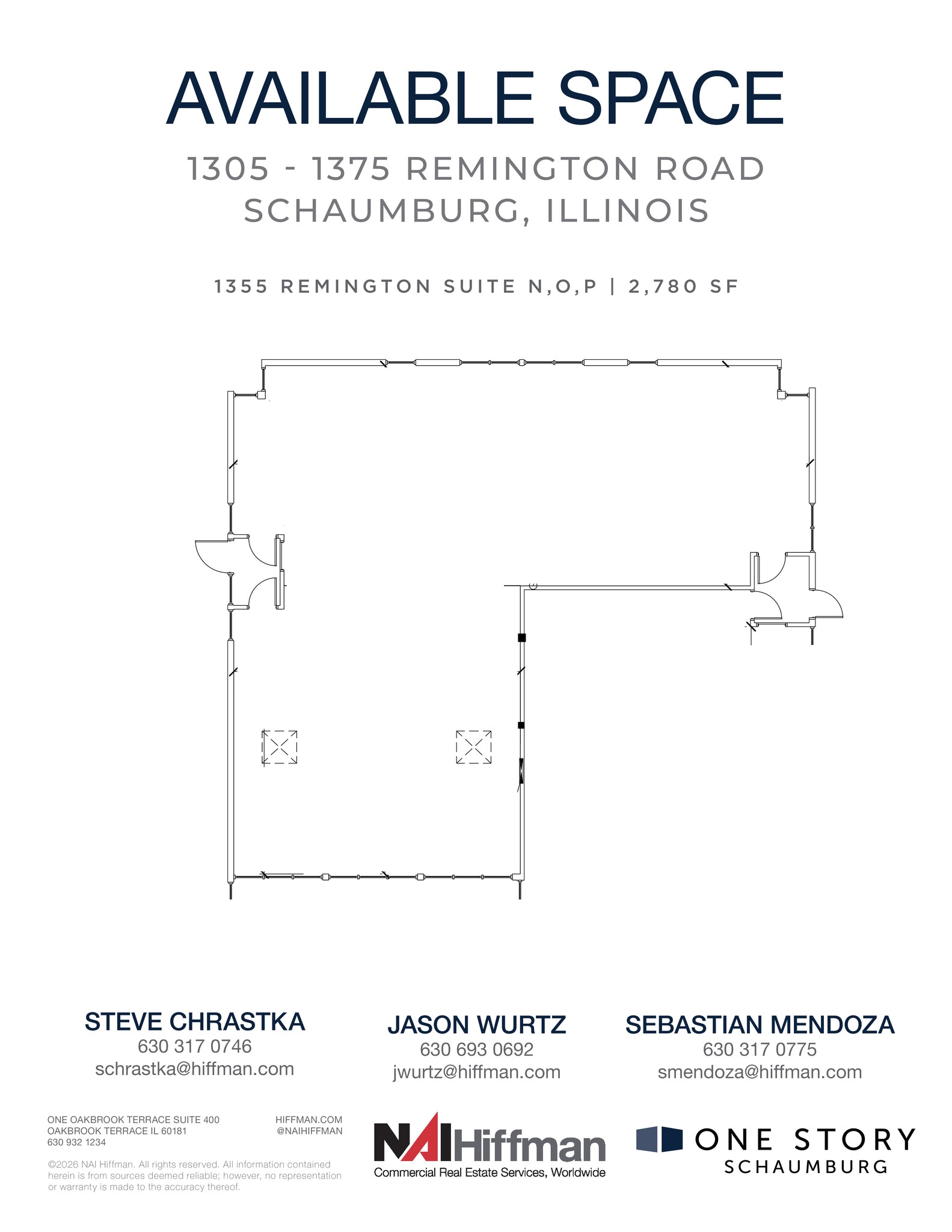 1305 Remington Rd, Schaumburg, IL for lease Floor Plan- Image 1 of 2
