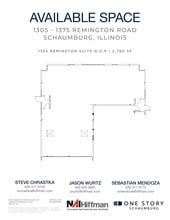 1305 Remington Rd, Schaumburg, IL for lease Floor Plan- Image 1 of 2