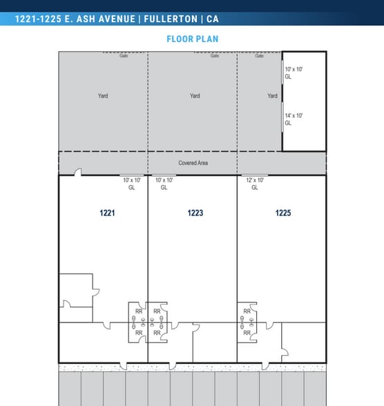 1221-1225 E Ash Ave, Fullerton, CA for sale - Floor Plan - Image 2 of 22
