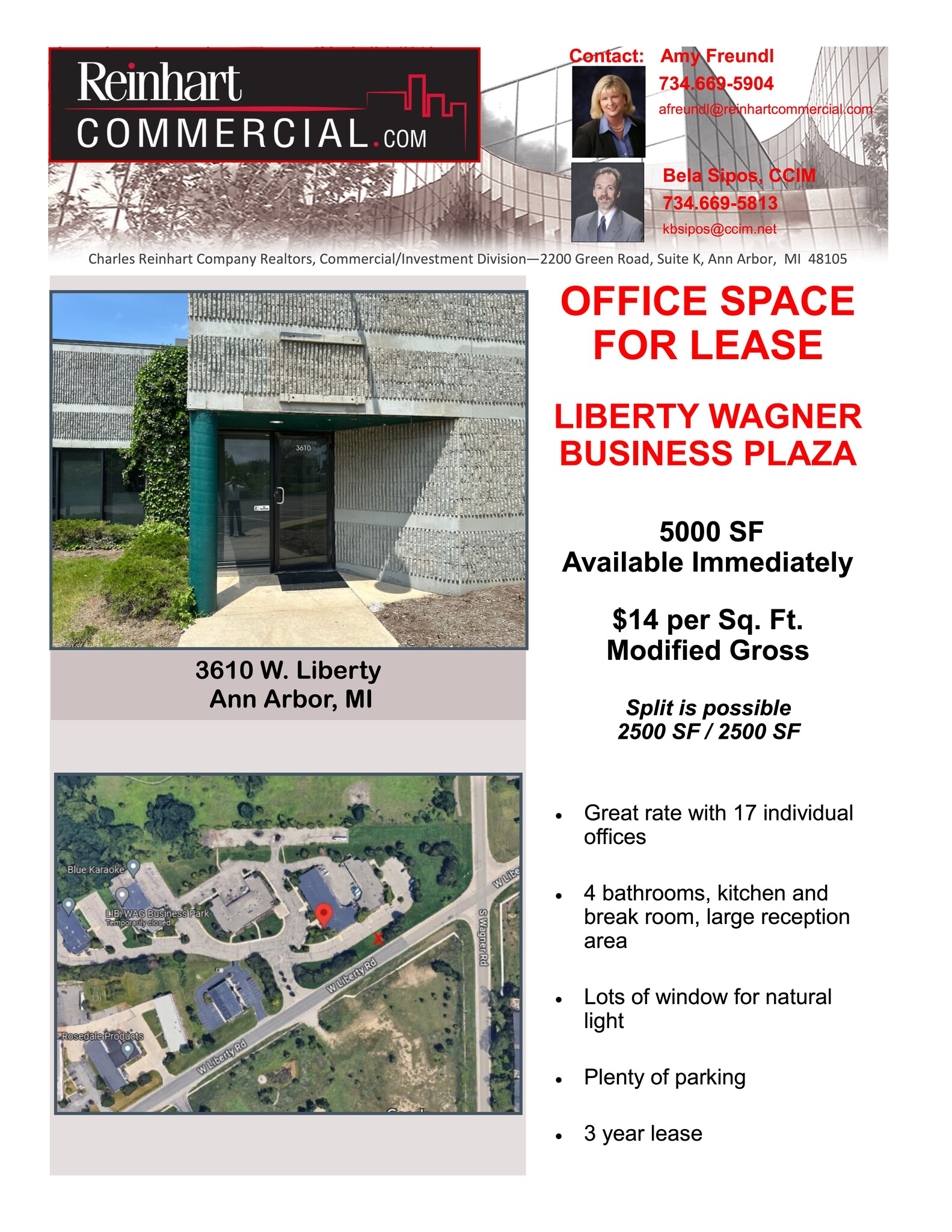 3610 W Liberty Rd, Ann Arbor, MI for lease Site Plan- Image 1 of 3
