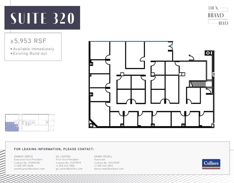 330 N Brand Blvd, Glendale, CA for lease Floor Plan- Image 1 of 1