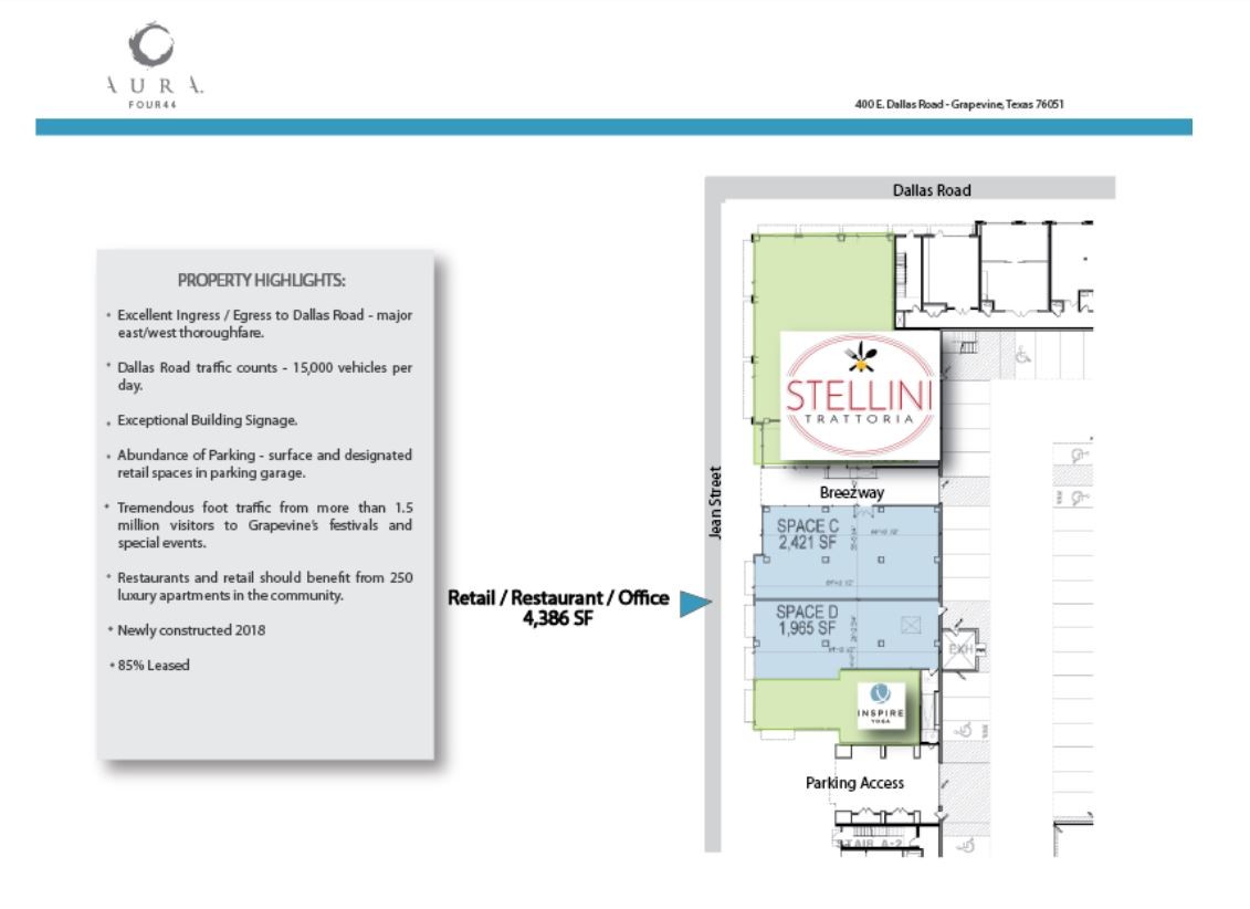 444 E Dallas Rd, Grapevine, TX for lease Floor Plan- Image 1 of 1