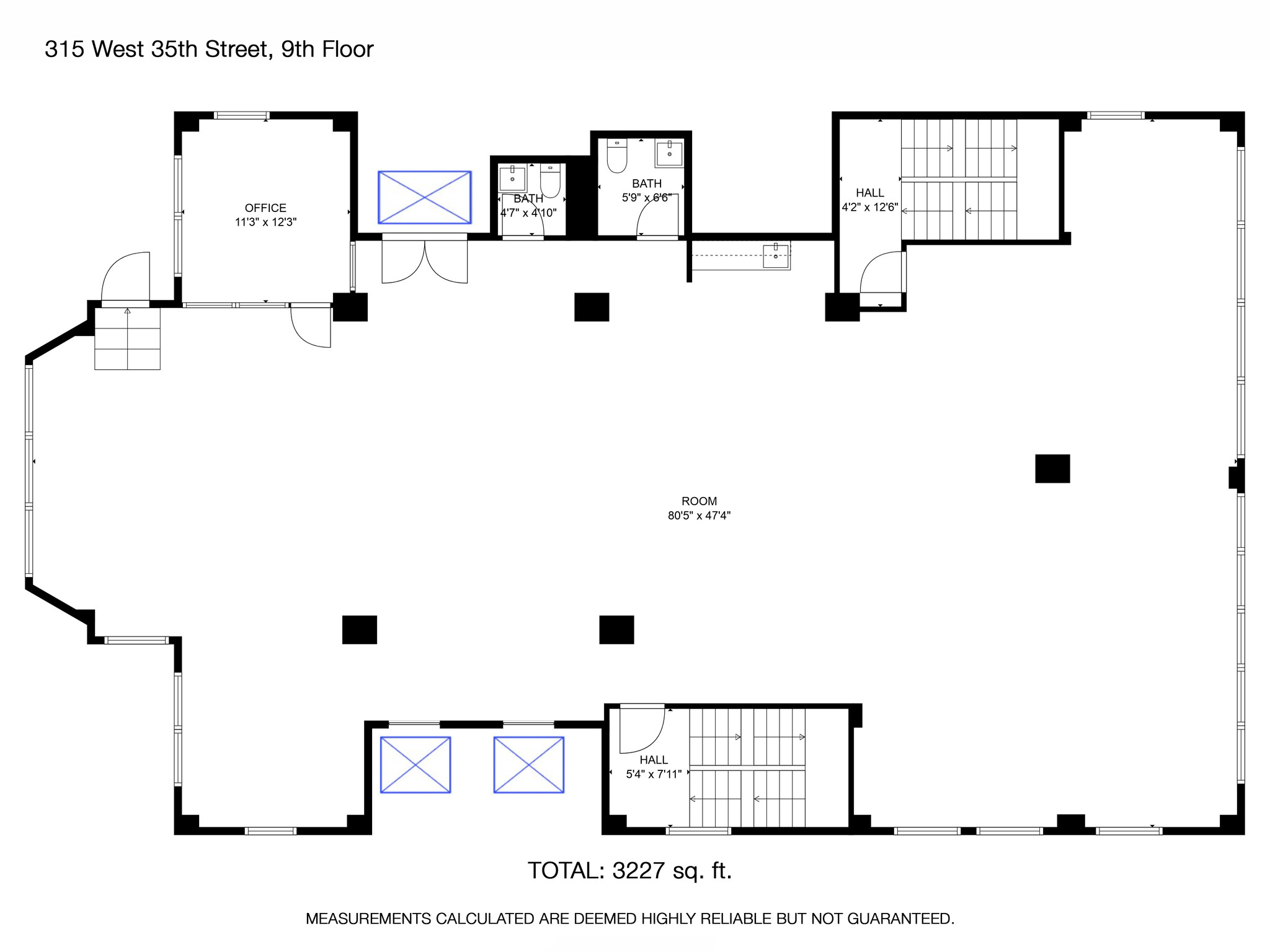 315 W 35th St, New York, NY for lease Floor Plan- Image 1 of 11