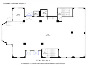 315 W 35th St, New York, NY for lease Floor Plan- Image 1 of 11