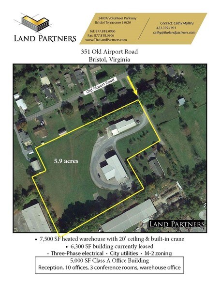 351 Old Airport Rd, Bristol, VA for sale - Aerial - Image 1 of 1