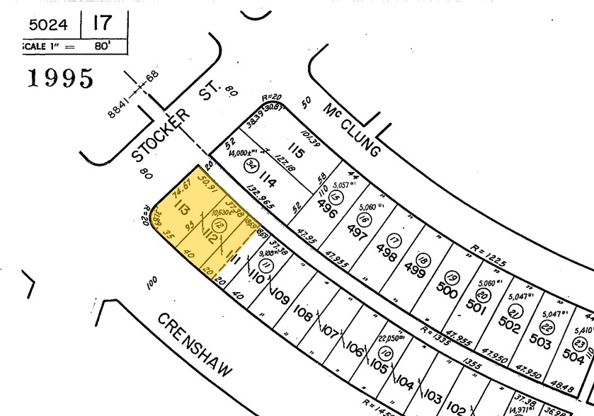 4200 Crenshaw Blvd, Los Angeles, CA for lease - Plat Map - Image 2 of 6