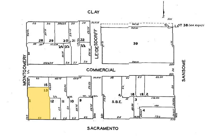 500 Montgomery St, San Francisco, CA for lease - Plat Map - Image 3 of 13