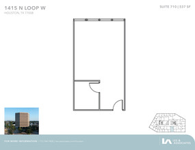 1415 North Loop W, Houston, TX for lease Floor Plan- Image 1 of 1