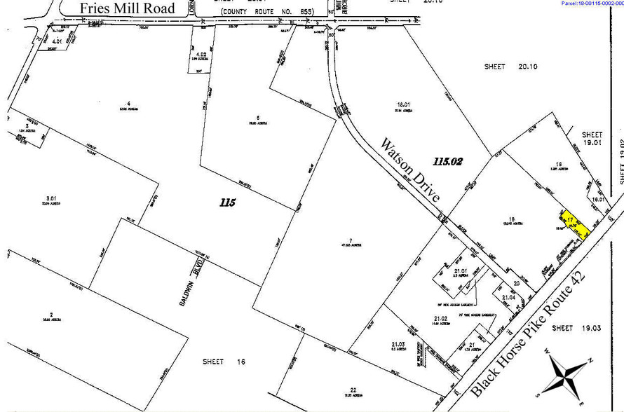 4101 Route 42, Turnersville, NJ for lease - Plat Map - Image 2 of 2