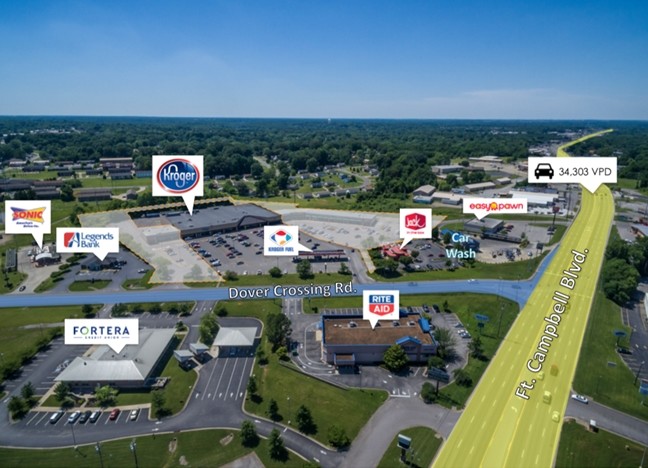 74-112 Dover Crossing Rd, Clarksville, TN for sale - Aerial - Image 1 of 1