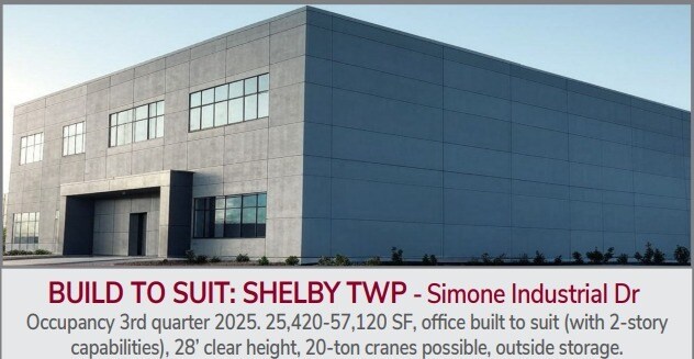 Simone Industrial Dr, Shelby Township, MI for lease Building Photo- Image 1 of 4