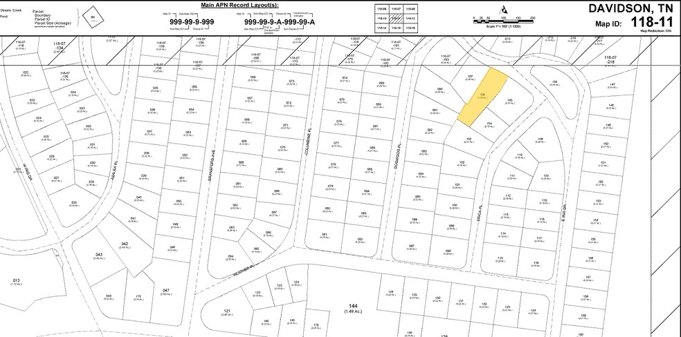 437 E Iris Dr, Nashville, TN for lease - Plat Map - Image 3 of 3