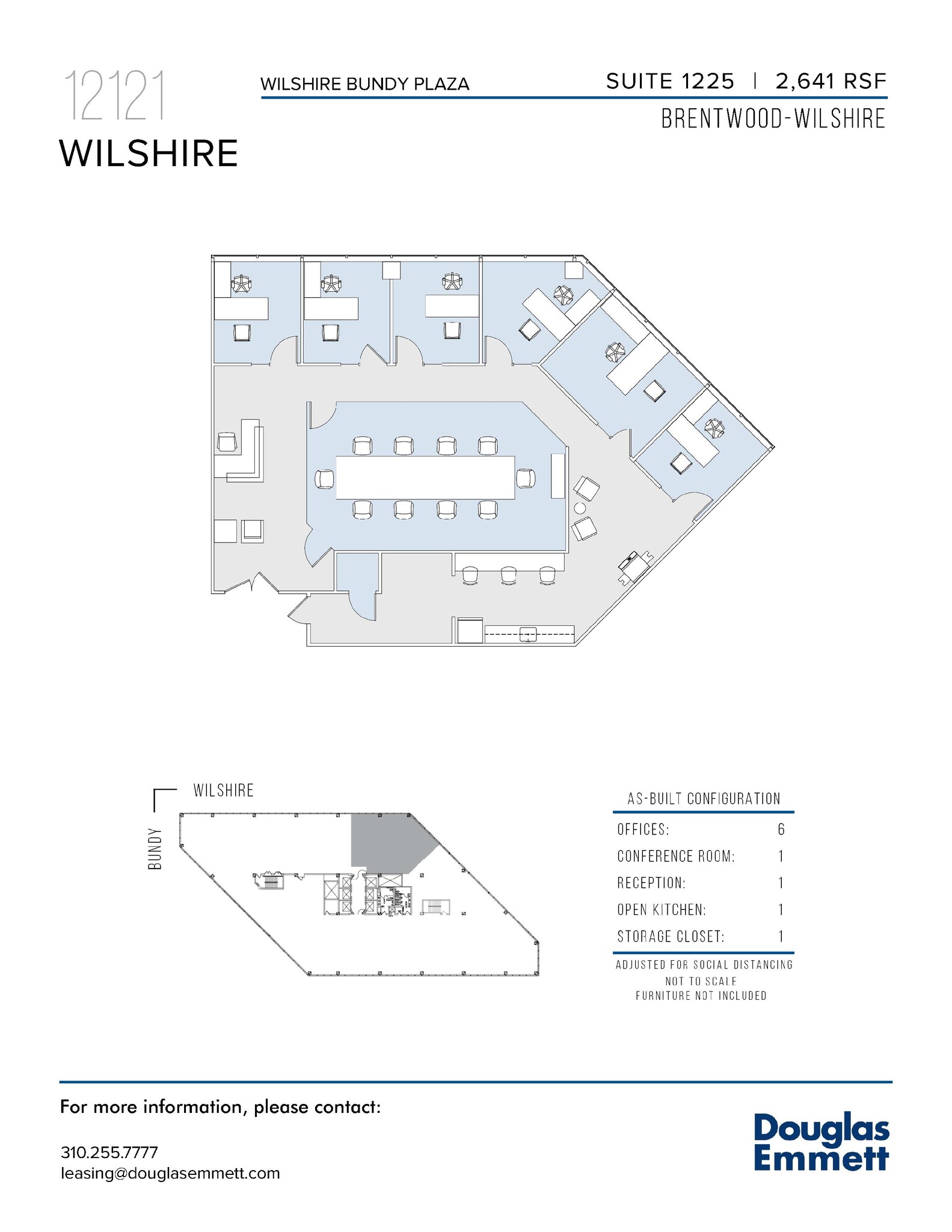 12121 Wilshire Blvd, Los Angeles, CA for lease Floor Plan- Image 1 of 1