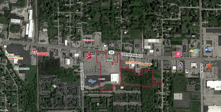 2906-2992 Center Ave, Essexville, MI - aerial  map view