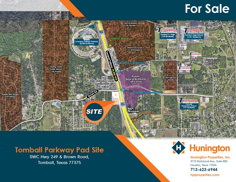 SWC Hwy 249 & Brown Rd, Tomball, TX for sale - Primary Photo - Image 1 of 1