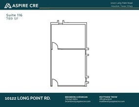 10122 Long Point Rd, Houston, TX for lease Floor Plan- Image 1 of 1