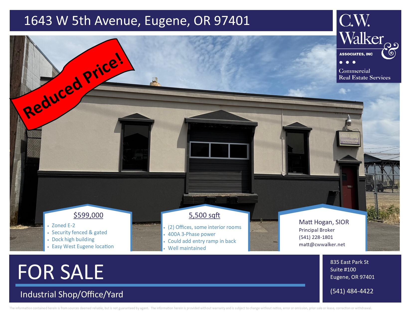 1643 W 5th Ave, Eugene, OR for sale Building Photo- Image 1 of 4