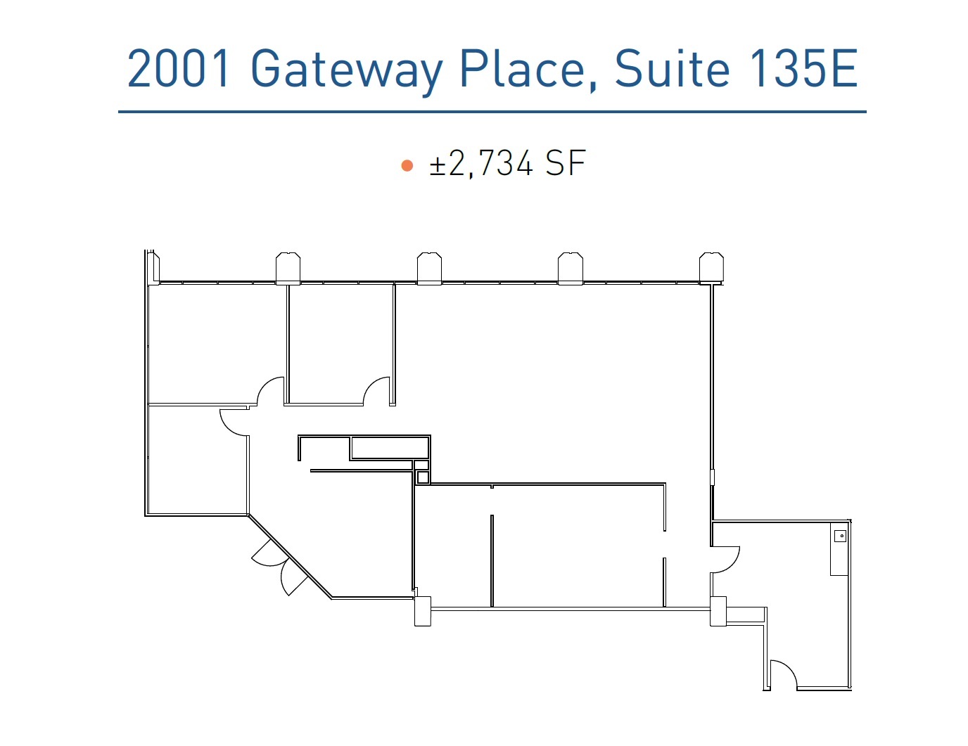 2001 Gateway Pl, San Jose, CA for lease Floor Plan- Image 1 of 1