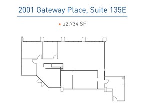 2001 Gateway Pl, San Jose, CA for lease Floor Plan- Image 1 of 1