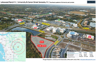 More details for University and Lorraine/Canon Street Pl, Lakewood Ranch, FL - Land for Sale