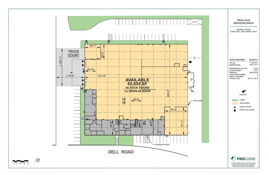 640 Dell Rd, Carlstadt, NJ for lease - Site Plan - Image 2 of 2