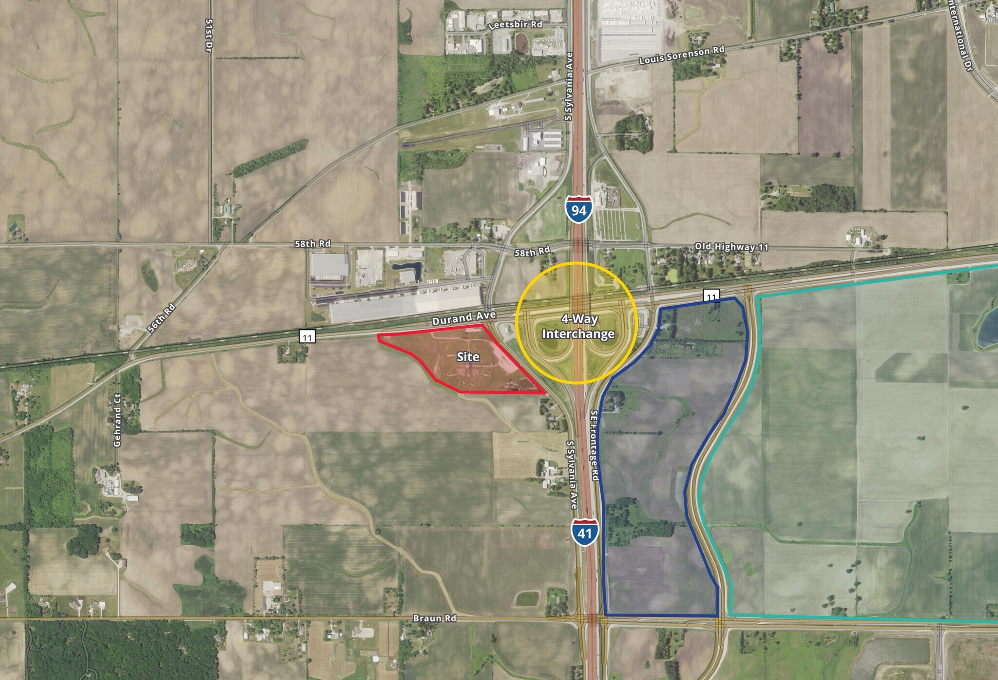 I-94 & Hwy 11, Sturtevant, WI for sale Primary Photo- Image 1 of 1