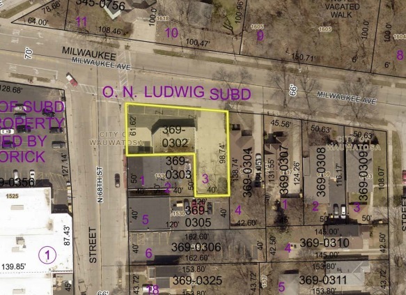 6737 Milwaukee Ave, Wauwatosa, WI for sale - Plat Map - Image 2 of 2